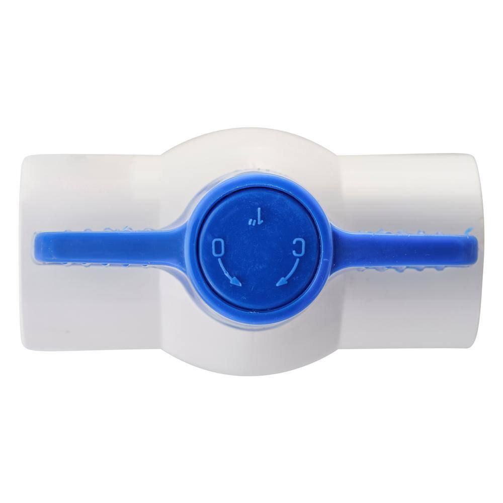 Everbilt 1 in. PVC FIP x FIP Sch. 40 Ball Valve 107-135EB