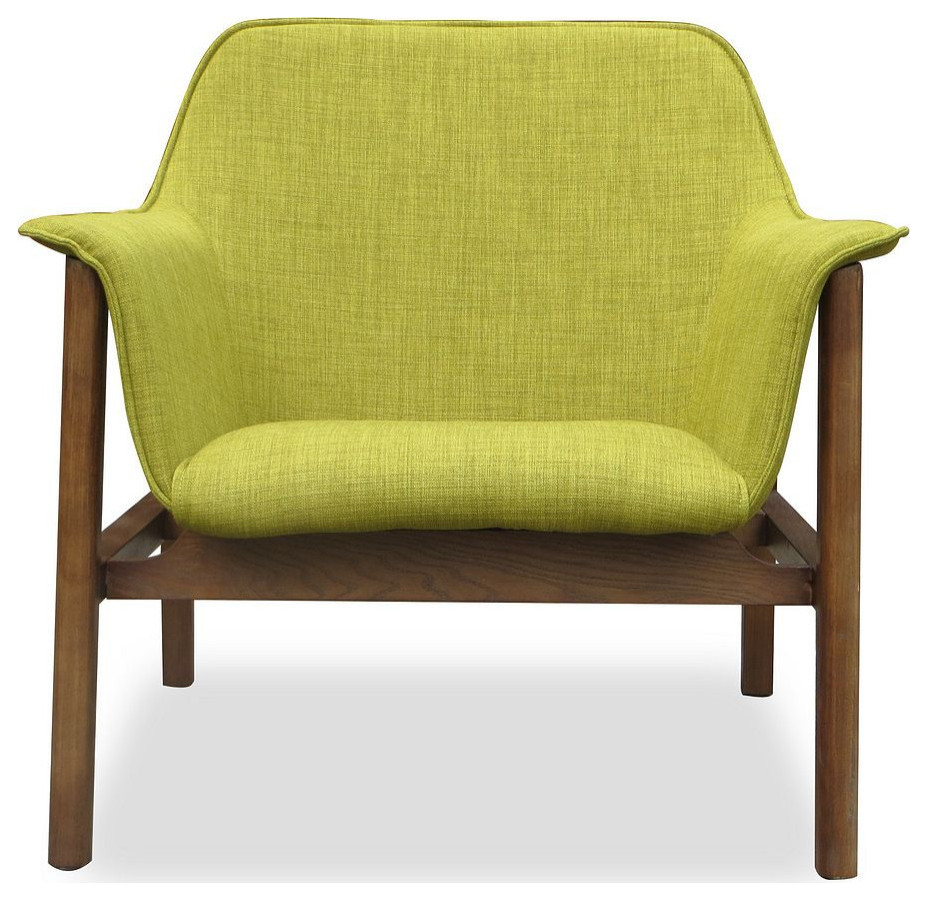 Manhattan Comfort Miller Linen Weave Accent Chair   Midcentury   Armchairs And Accent Chairs   by Manhattan Comfort  Houzz