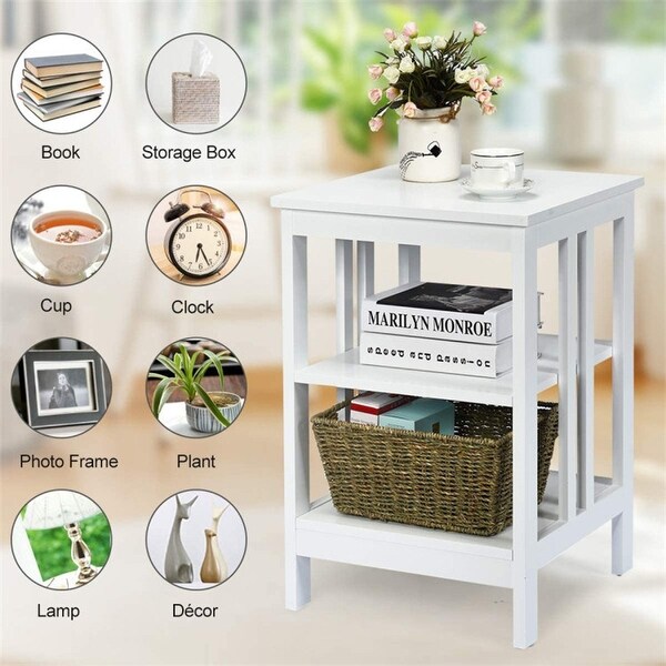 3-Tier End Table Set of 2