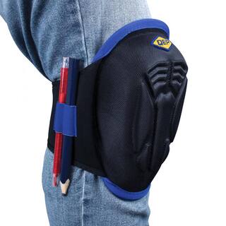 QEP F3 Stabilizer Knee Pads with Memory Foam Gel Cushion Neoprene Fabric Liner and Pen Storage 79642