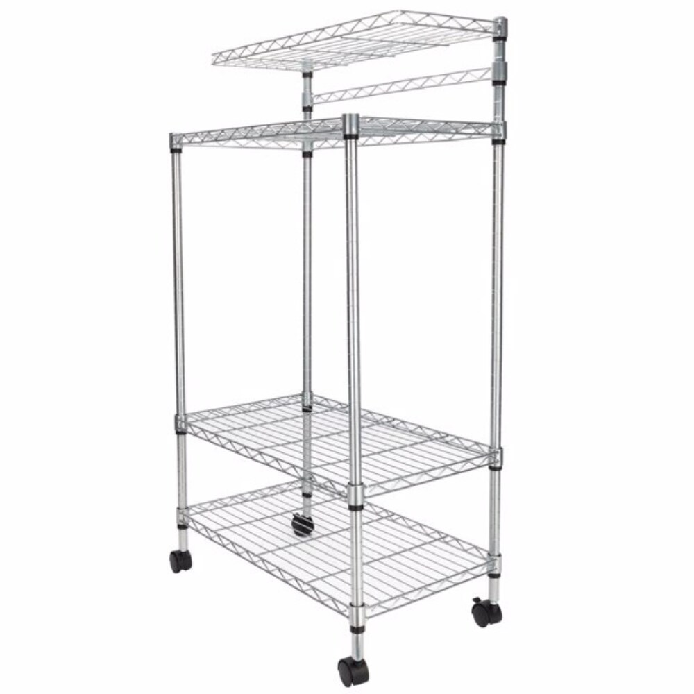 4 Layer Adjustable Kitchen Bakers Rack Shelf Microwave Oven Stand Storage Cart   23.62\