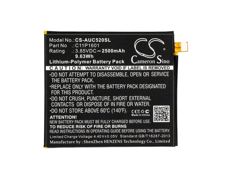 Asus ZE520KL ZenFone 3 52 ZenFone 3 52 Dual SIM Replacement Battery BatteryClerkcom Mobile Phone