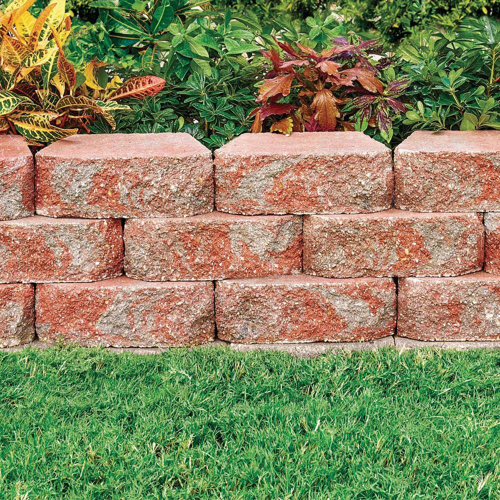 Pavestone 4 in. x 11.75 in. x 6.75 in. Oaks Blend Concrete Retaining Wall Block (144 Pcs.  46.5 sq. ft.  Pallet) 81188