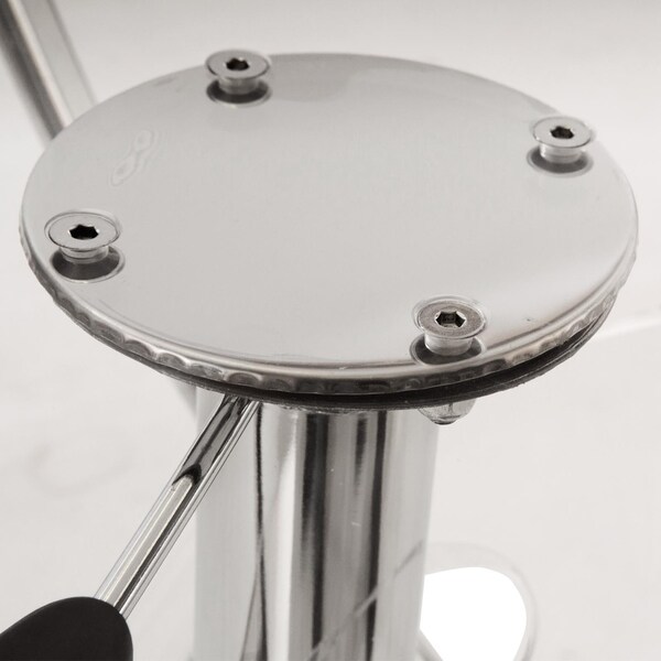 LeisureMod Clifton Clear Acrylic Adjustable Bar Counter Stool