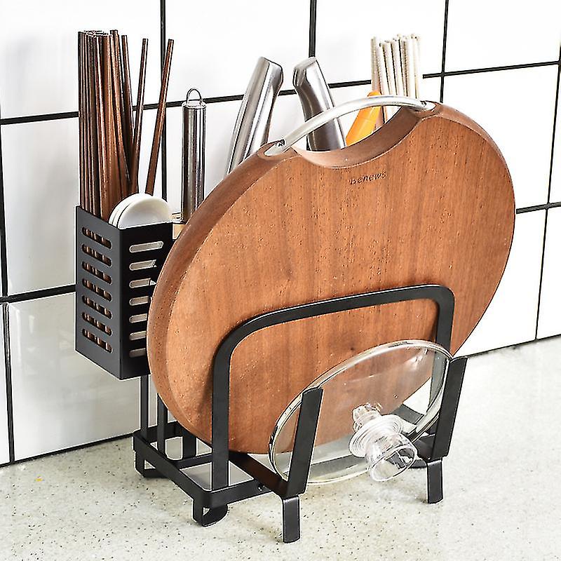 Multifunctional Stainless Steel Kitchenware Storage Rack Knife Set With Stand