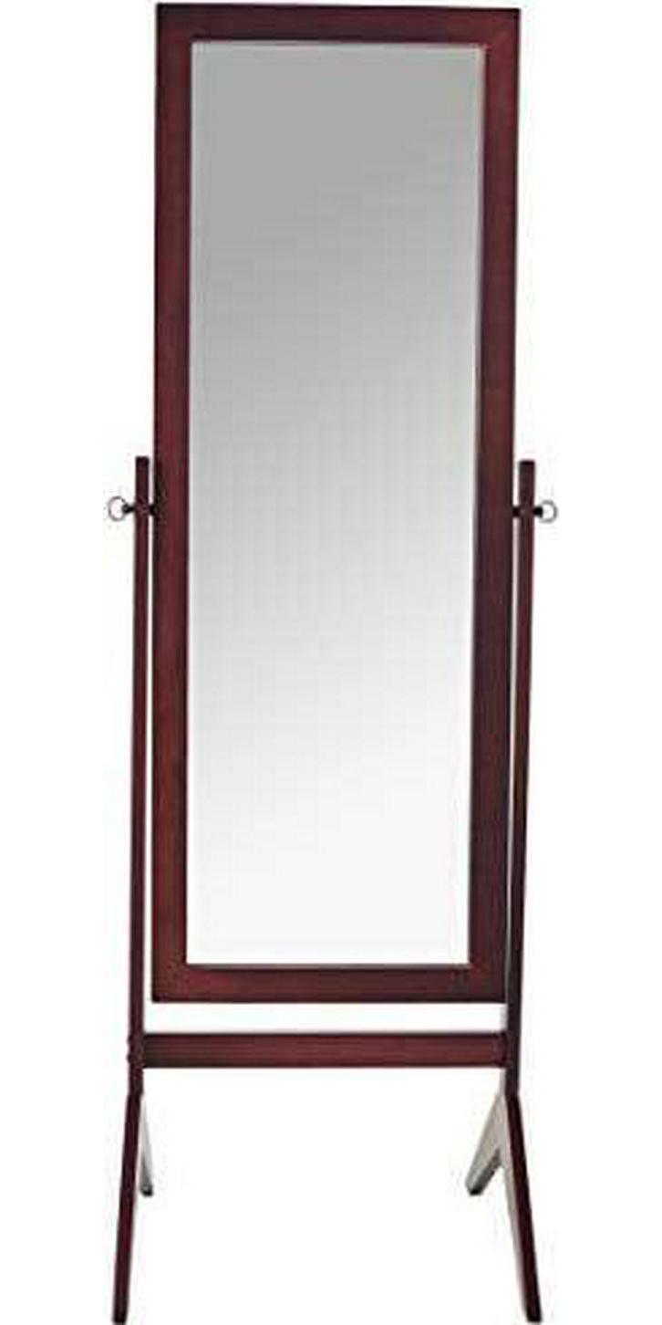 Crown Mark Espresso 19 x50  Rectangular Cheval Mirror  Crowdfused