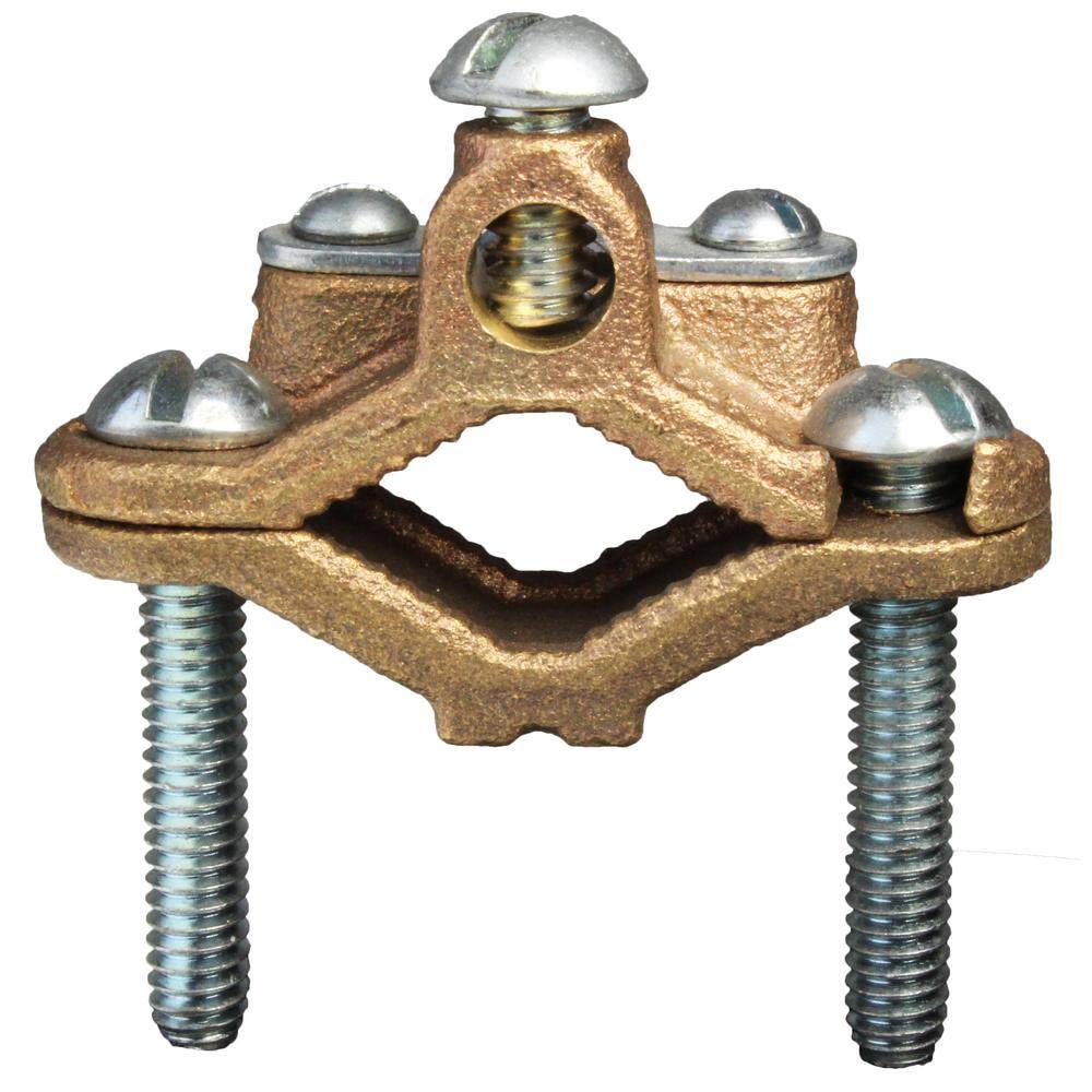 RACO 12 in. to 1 in. Bronze Ground Clamp 1-Pack C6BAG1R