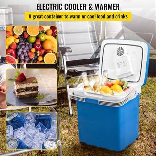 VEVOR Electric Cooler 28 Qt. Portable Thermoelectric Fridge Plug in Refrigerator 12V Cooler Car Adapter SLBDTS25L110VO0QGV1