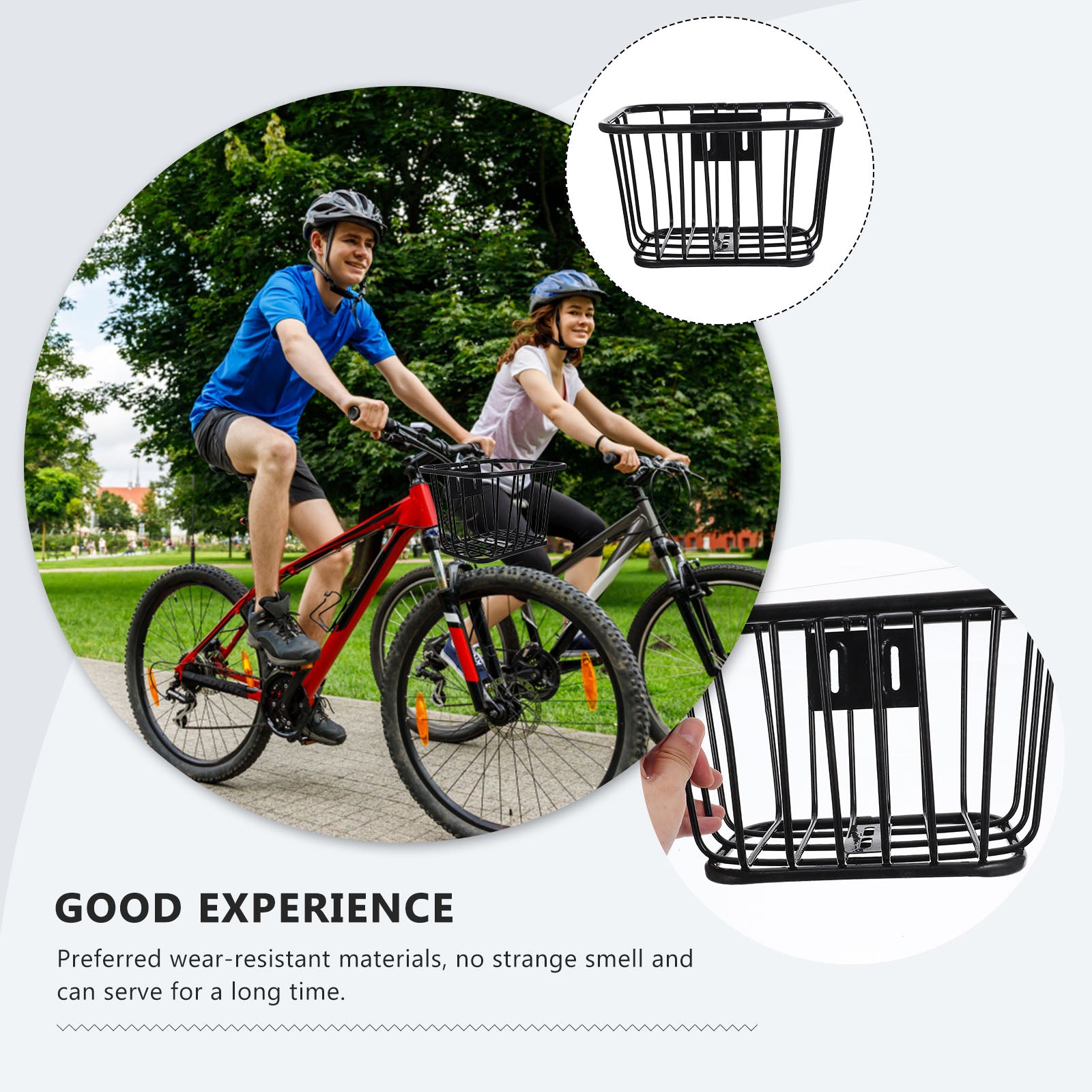 Children Bike Basket Bike Front Metal Basket Detachable Bike Basket Kids Bike Handlebar Basket