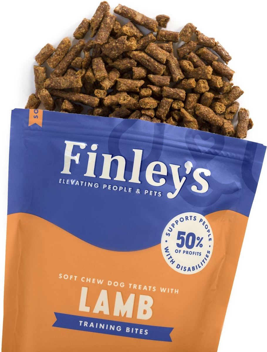 Finley's Barkery Lamb Recipe Soft Chew Training Bites Dog Treats， 16-oz bag