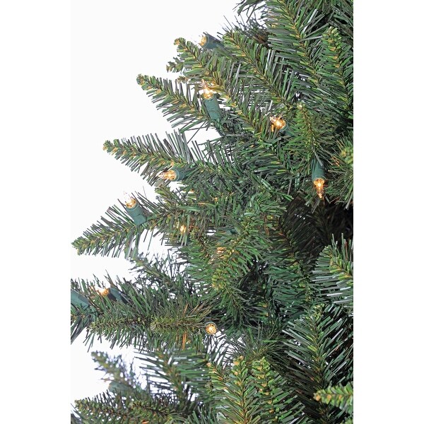 12' Slim Calgary Prelit Artificial Christmas Tree with EZ Pole Connection