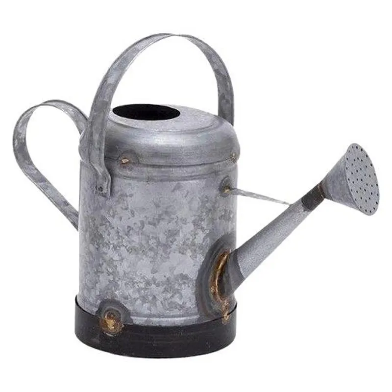 Attractive Design Customized Shape And Size Galvanized Flower Watering Can For Home Hotel Garden Plants Use