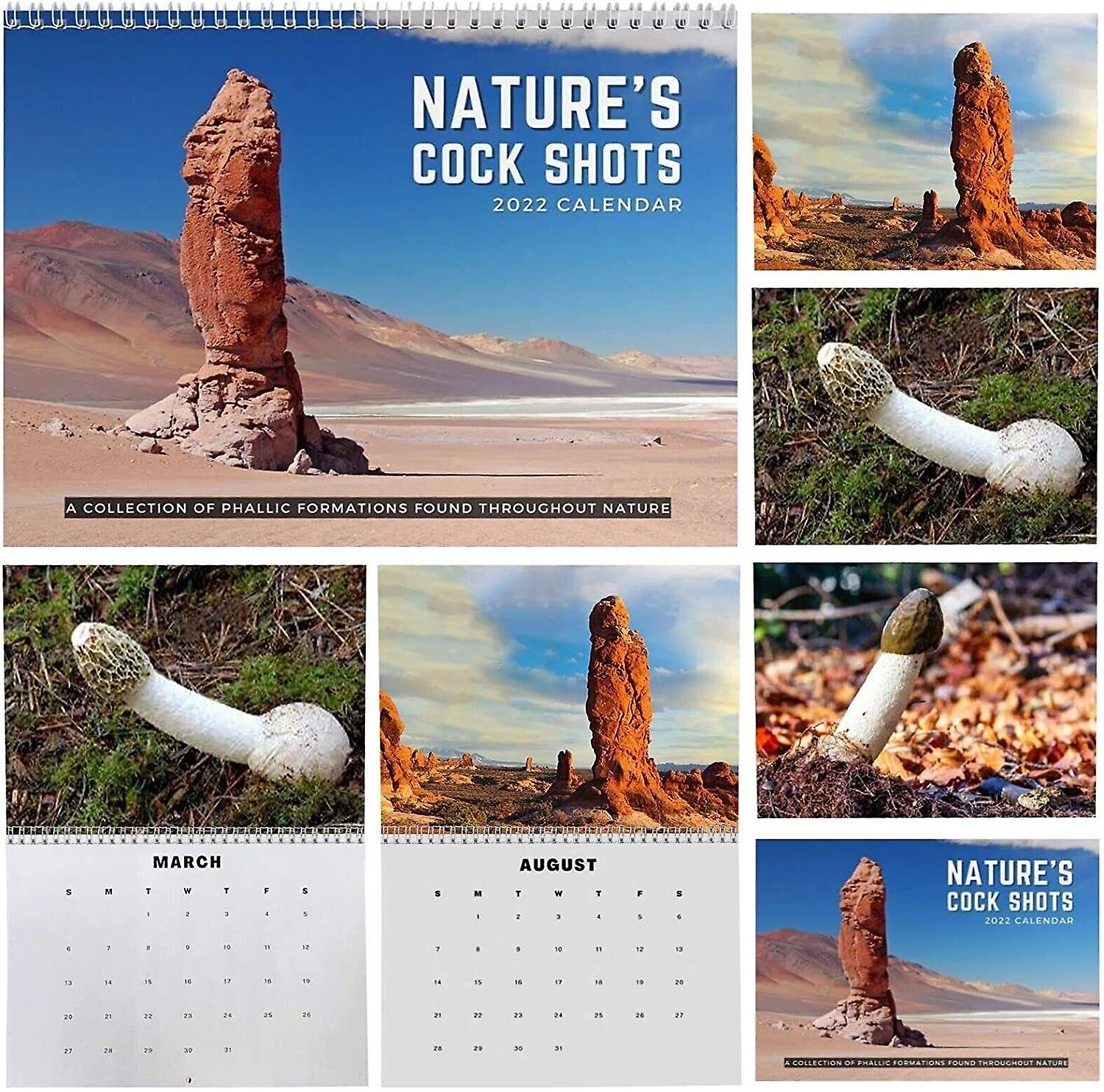 Nature Cock Shots 2023 Calendar Funny Christmas Gift Natural Scenery Calendar