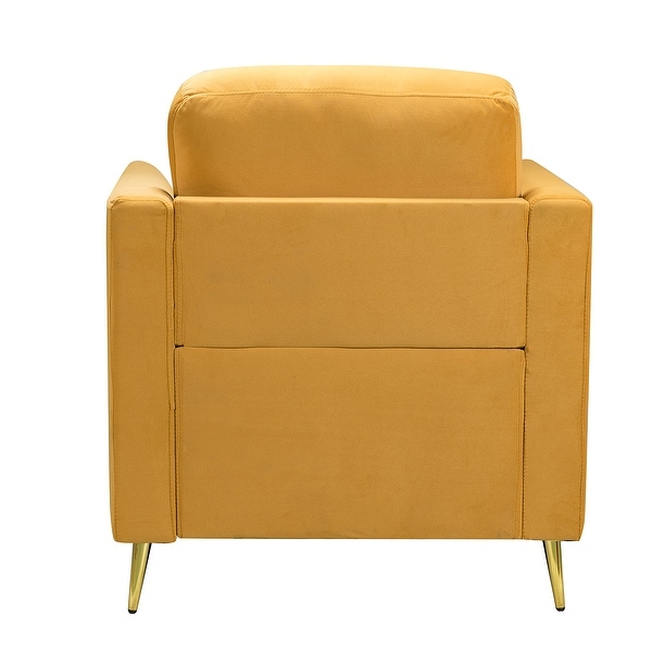 Clara Modern Upholstered Club Chair with Tufted Back by HULALA HOME