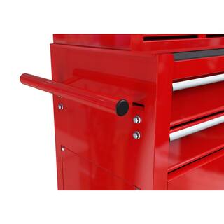 Tidoin High Capacity Steel Rolling Tool Cart with Wheels and 8-Drawer Tool Storage Cabinet in Red ART-YDW1-144