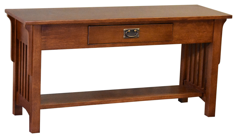 Mission 1 Drawer Crofter Style Console Table   Craftsman   Console Tables   by Crafters and Weavers  Houzz