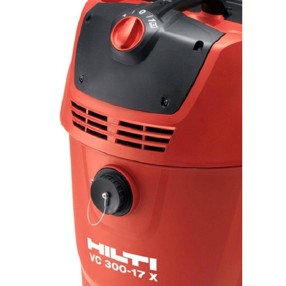 Hilti 16 ft. Hose and 300 CFM VC 300-17X Universal 17 Gal. Wet Dry Vacuum Cleaner with Auto Filter Cleaner 3563662