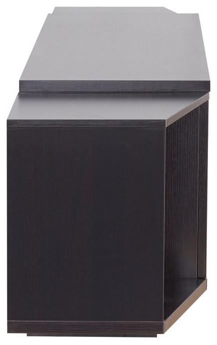 Furniture of America Vinnie Modern Wood 72 Inch TV Stand in Cappuccino   Transitional   Entertainment Centers And Tv Stands   by Homesquare  Houzz