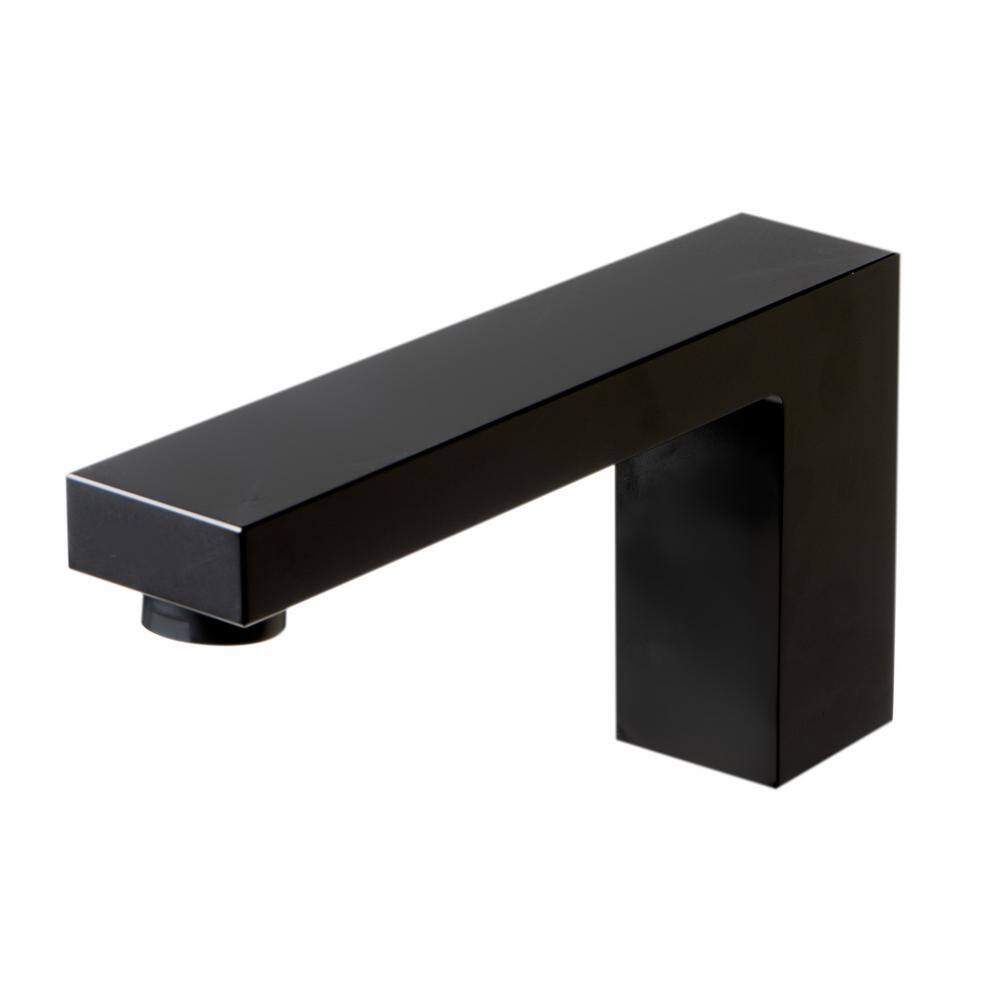 ALFI BRAND Single-Handle Deck-Mount Roman Tub Faucet with Sleek Modern Design in Black Matte AB2322-BM