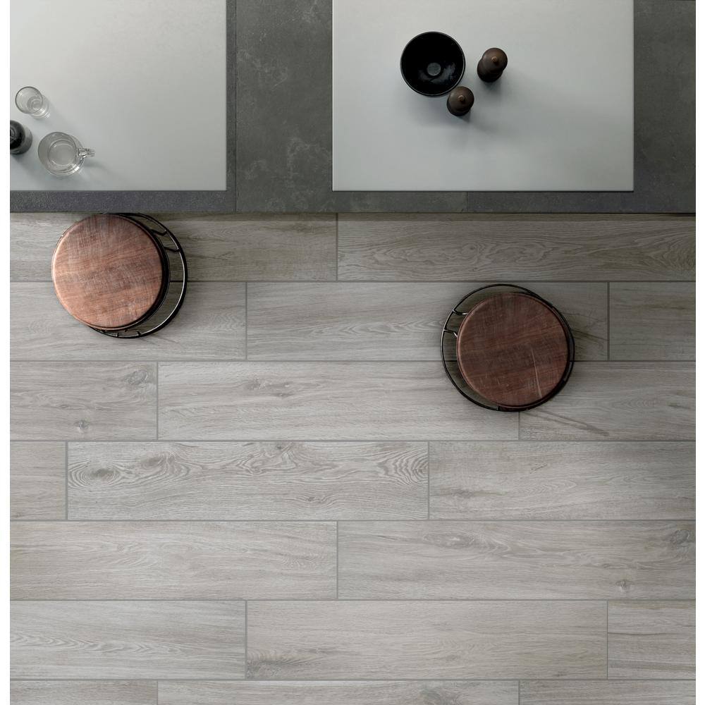 Florida Tile Home Collection Chalet Greige 8 in. x 36 in. Porcelain Floor and Wall Tile (27 cases  367.2 sq. ft.  Pallet) CHDECA018X36P