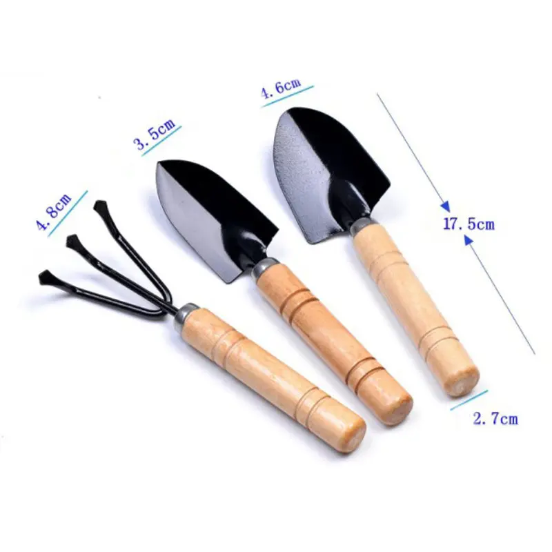 Wholesale 3PCS Mini Garden Tool Set with PP bag for gardening Outdoor Hand Garden Tools