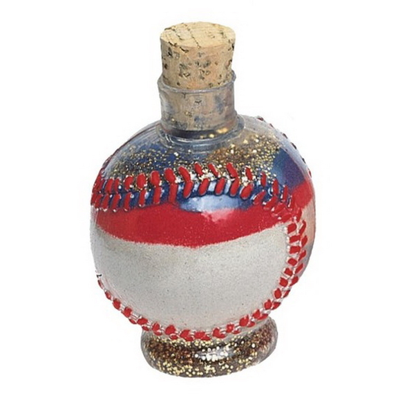 S S Worldwide Baseball Sand Art Bottles