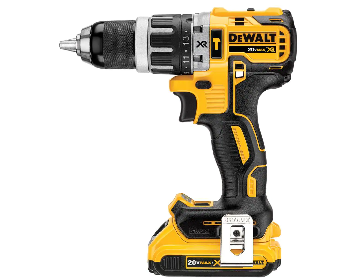 DEWALT DCK287D1M1 20-Volt MAX XR Cordless Brushless Hammer Drill/Impact Combo Kit (2-Tool) with (1) 4.0Ah Battery and (1) 2.0Ah Battery