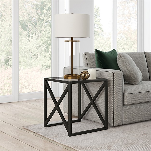 Metal Side Table In Black Henn amp hart