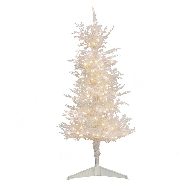 National Tree Company 4 ft. HGTV Home Collection PreLit Christmas by the Sea Coral Tree