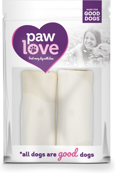 PawLove 5.5-in Bacon Cheese Stuffed Shin Bone Dog Treat， 2 count