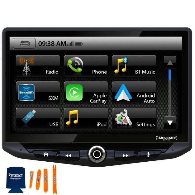 Touchscreen With Android Auto Apple Carplay Bluetooth Includes Inst