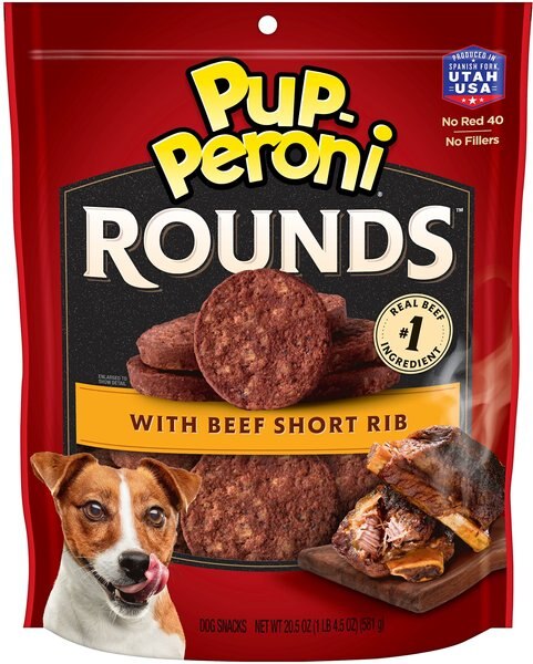 Pup-Peroni Rounds Beef Short Rib Dog Treats