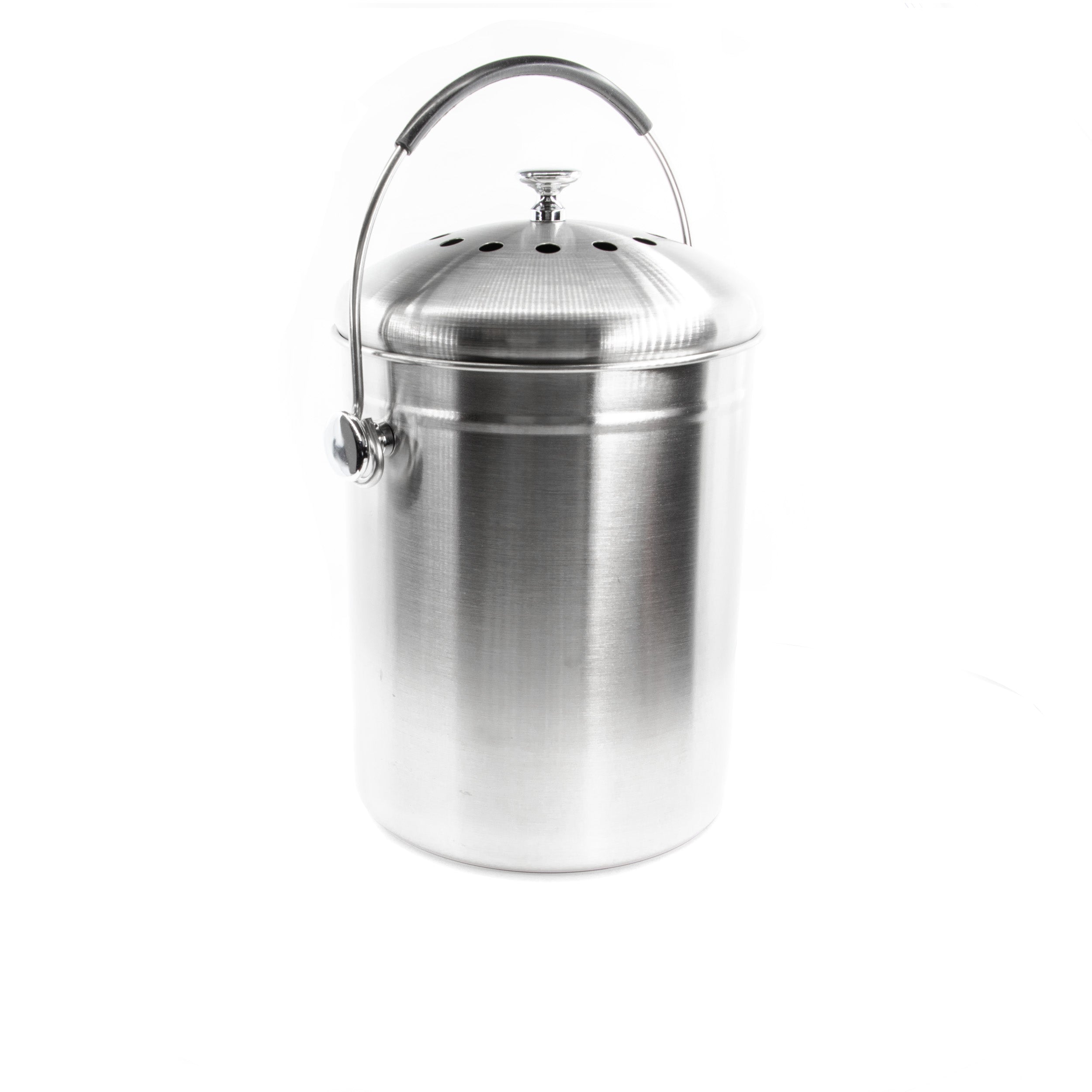 Countertop Compost Bin Stainless Steel 166 oz.