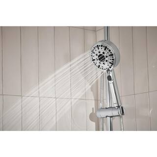 Peerless Precept 6-Spray Patterns 1.5 GPM 3.88 in. Wall Mount Handheld Shower Head with Slide Bar in Chrome P62447