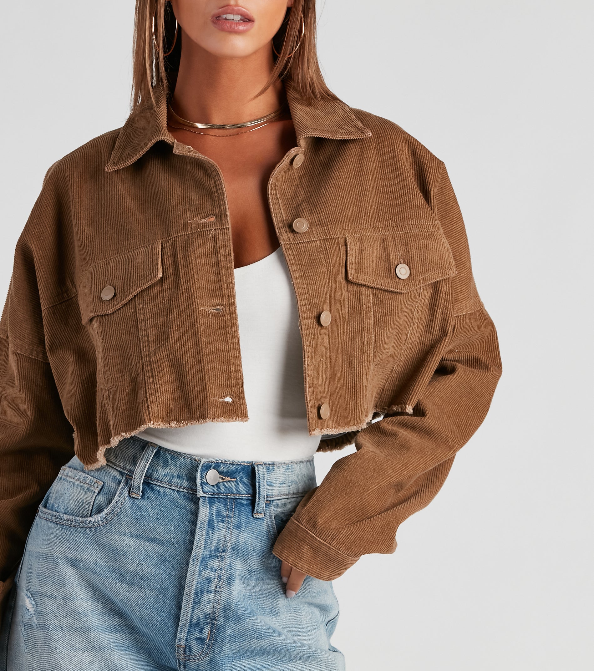 Walk The Halls Corduroy Crop Jacket