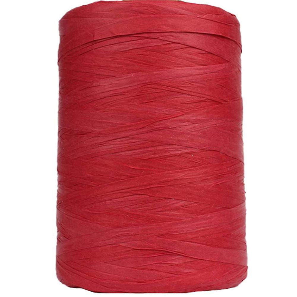 200m Red Jumbo Roll Paper Raffia Ribbon Recycleable and Biodegradable