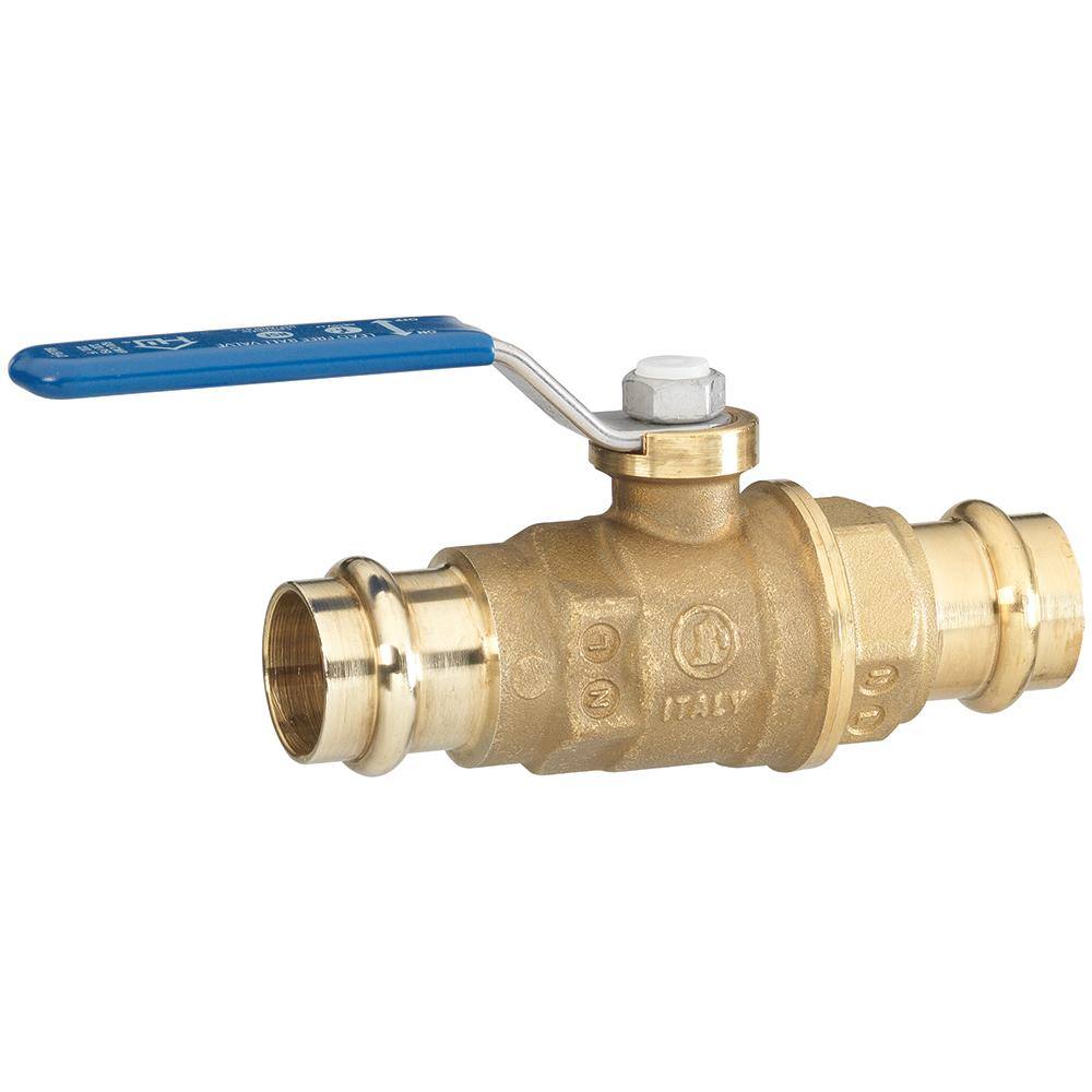 HOMEWERKS 34 in. Press x 34 in. Press Lead Free Brass Ball Valve 116-6-34-34