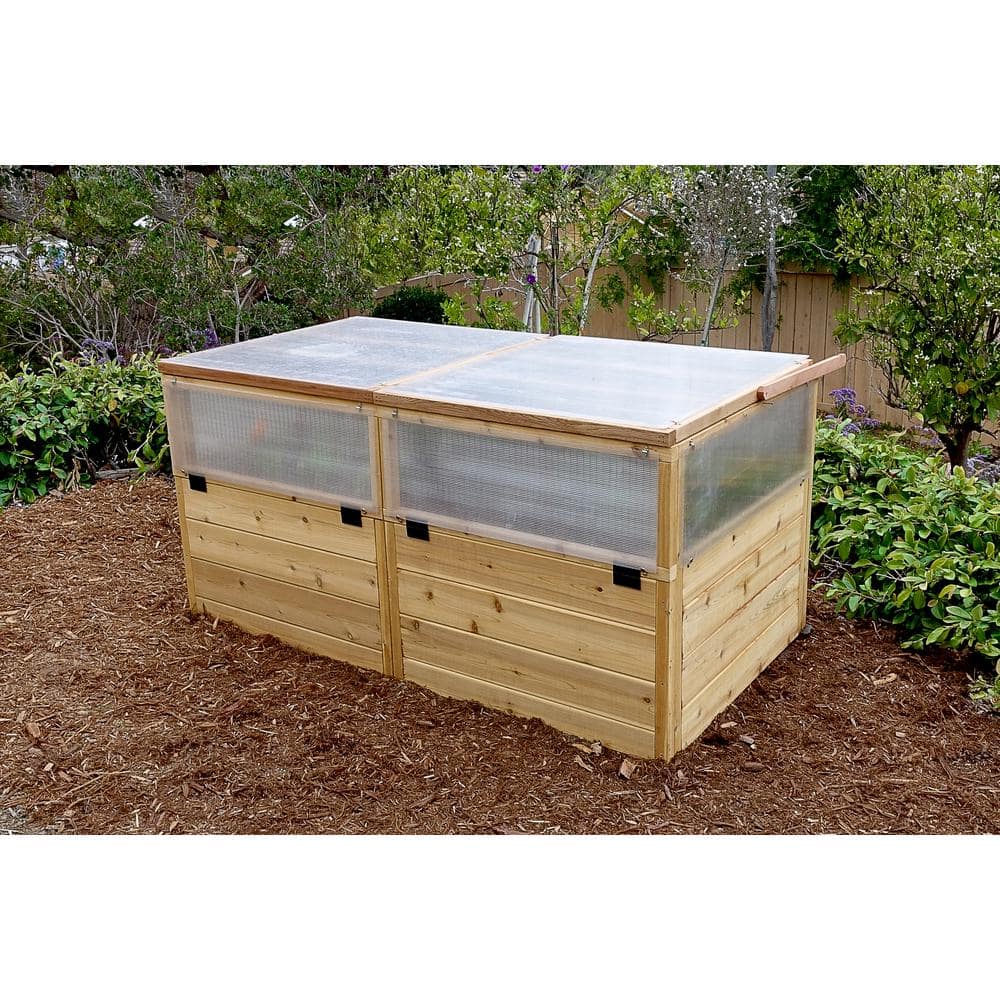 Outdoor Living Today 6 ft. x 3 ft. Garden in a Box with Greenhouse Kit RB63MGH