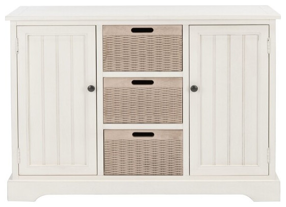 Landers 2Door and 3 Removable Baskets Safavieh   Transitional   Console Tables   by Safavieh  Houzz