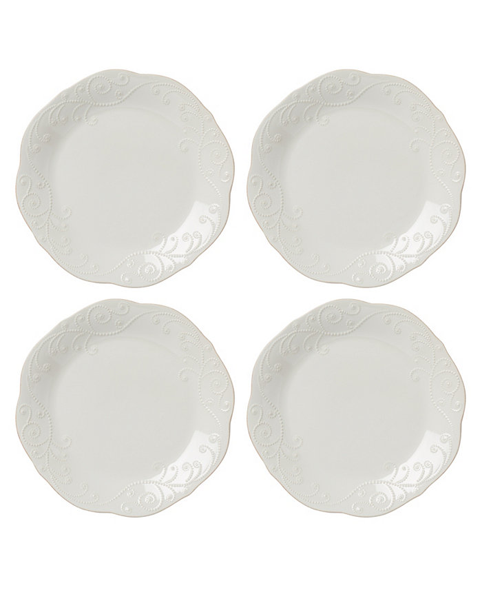 Lenox French Perle 4-Piece Dinner Plate Set