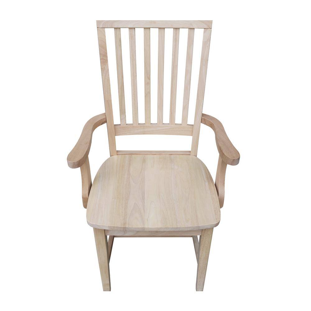 International Concepts Unfinished Wood Mission Side Chair 265A