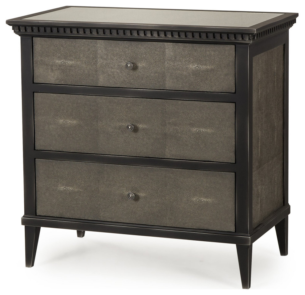 Christoper Chest Shagreen   Traditional   Accent Chests And Cabinets   by Peachtree Fine Furniture  Houzz