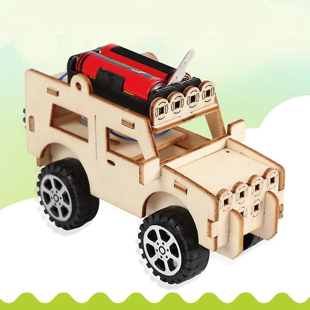 Kids Children Electric DIY For Jeep Model Physical Experiment Toy Early Educational Gift