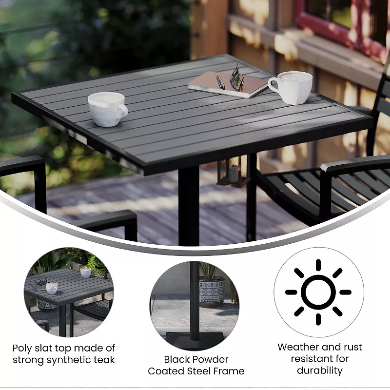 Flash Furniture Lark Outdoor Patio Bistro 30 Dining Table