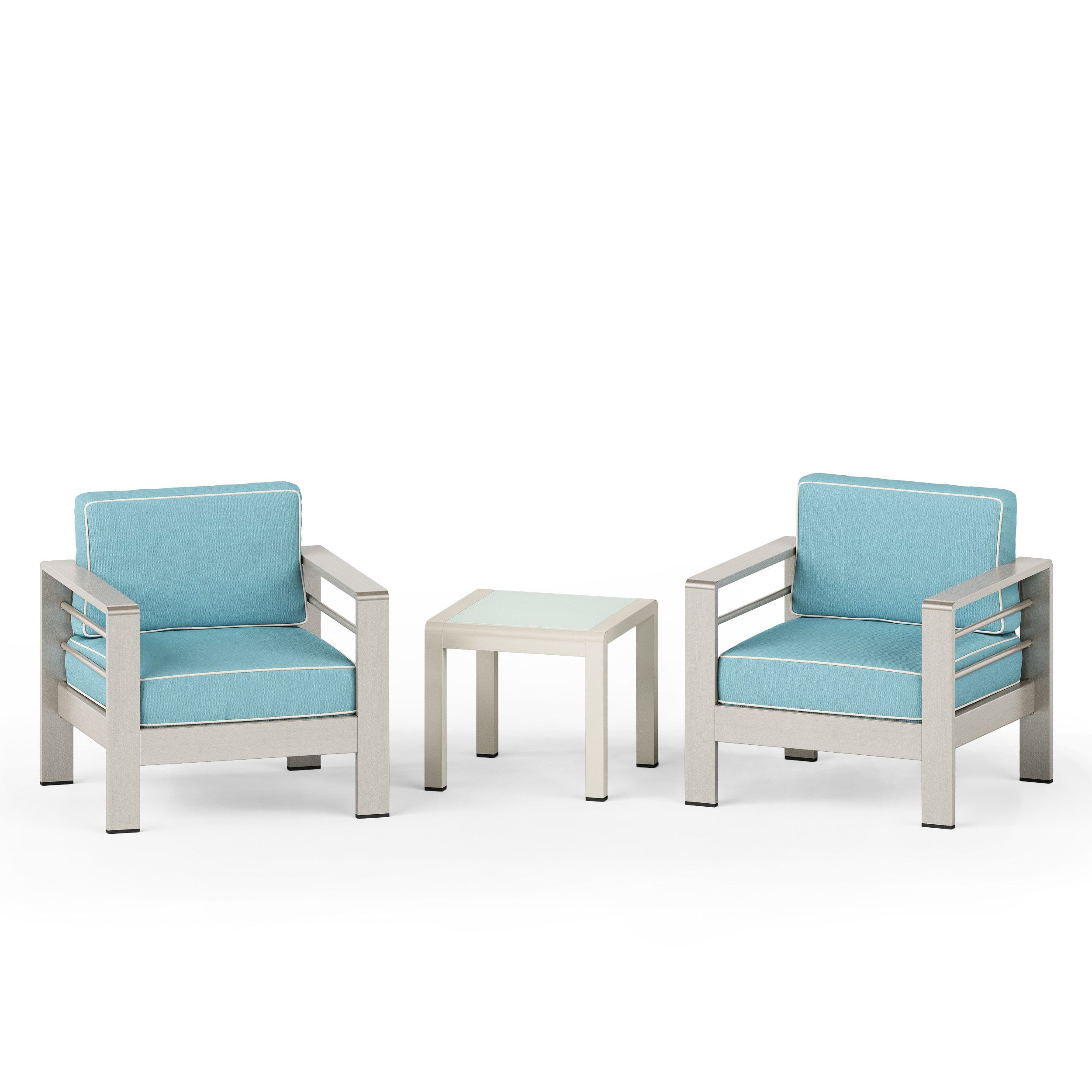 Shirley Coral Outdoor 2 Seater  Club Chair and Table Set