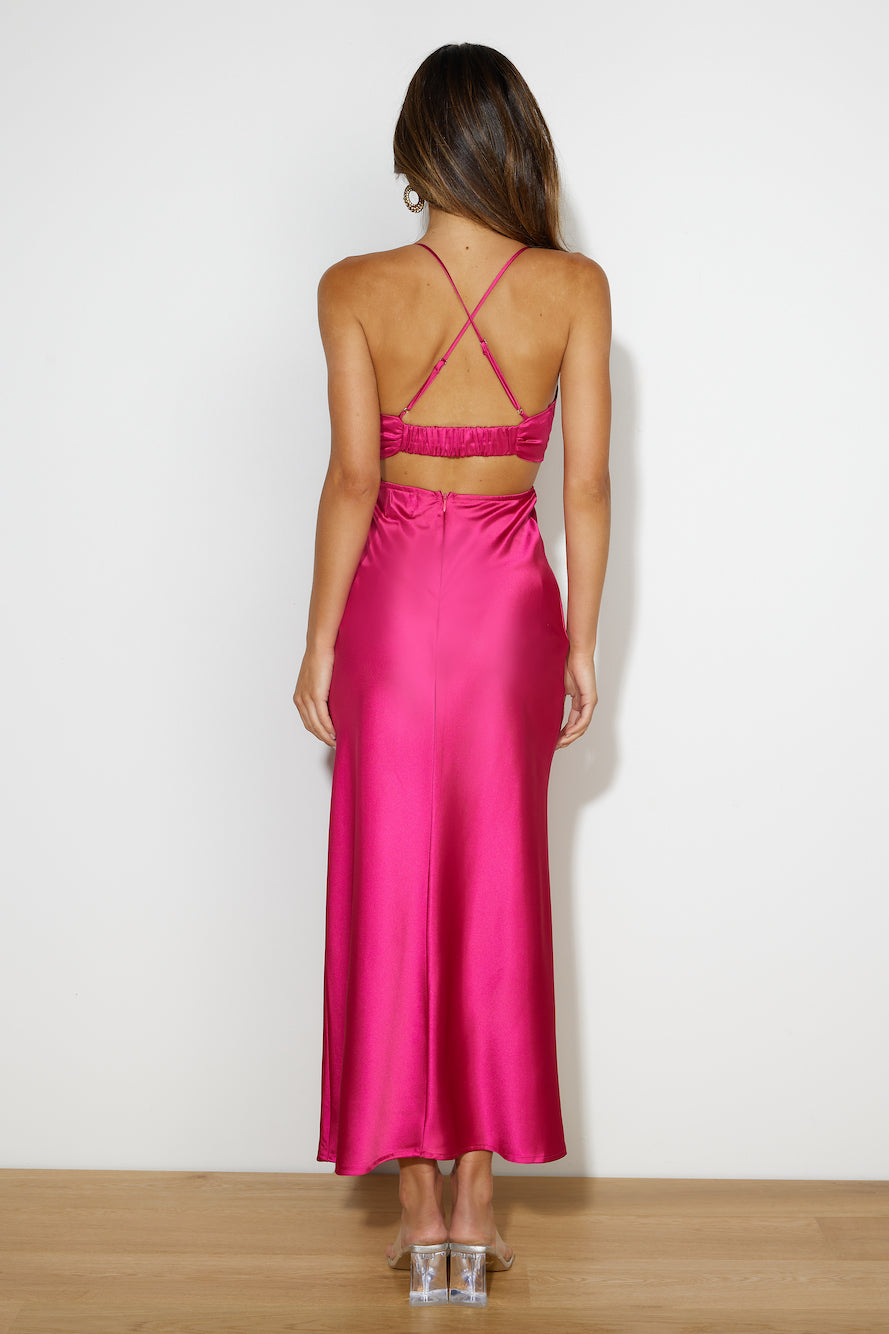 Luxe Girl Entrance Maxi Dress Pink