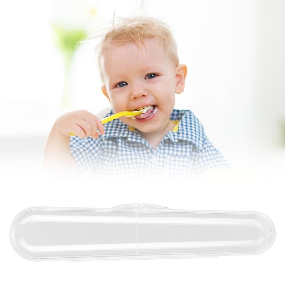 Food Grade Plastic Storage Case Box Holder For Baby Silicone Spoon