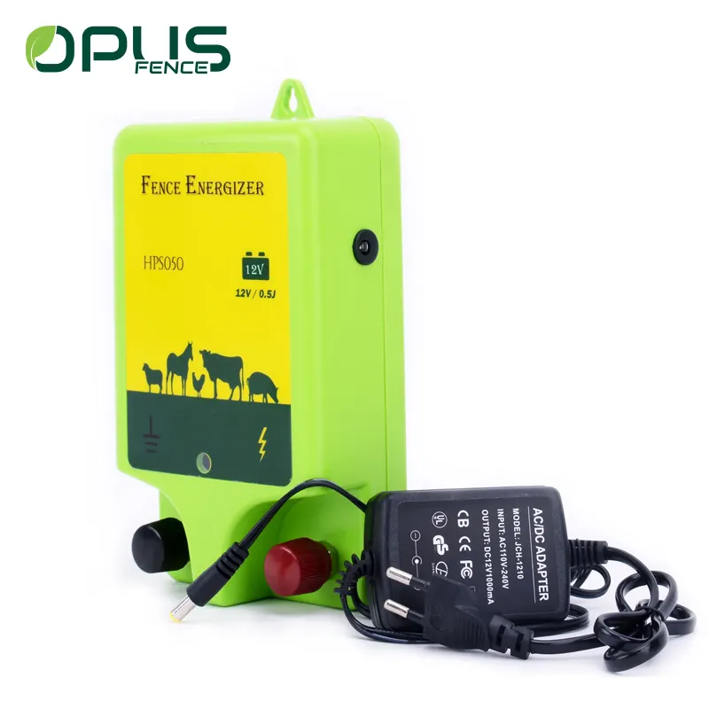 WPC plastic 12 V waterproof UV resistance electric fence energizer with adapter