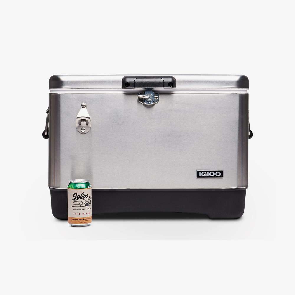 Igloo Classic Legacy 54 Hard Cooler Stainless Steel 54qt ;