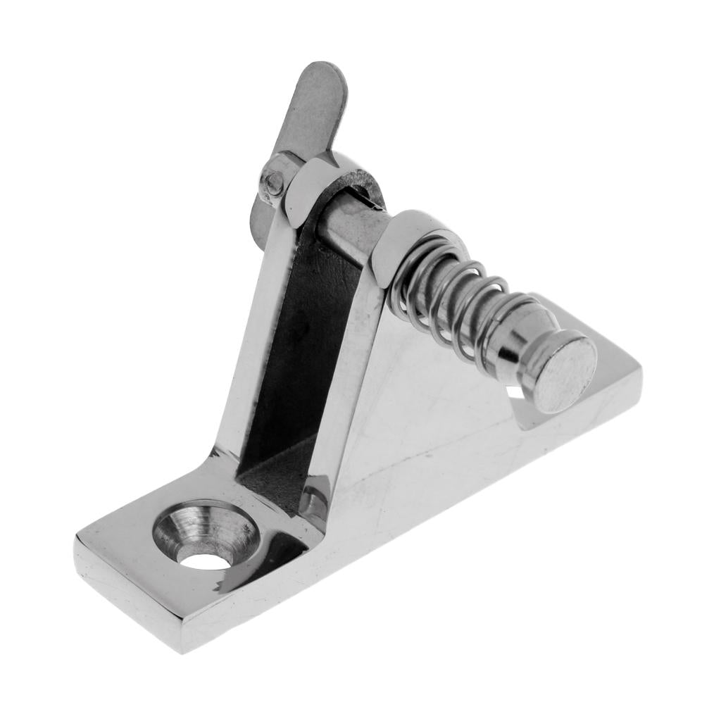 Marine Boat Bimini Top Deck Hinge 90 Degree - Kayak Fitting/Hardware - with Removable Pin 316 Stainless Steel